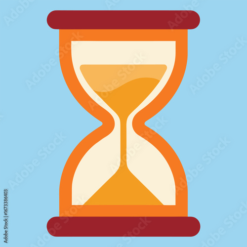 Hourglass Time Vector Illustration