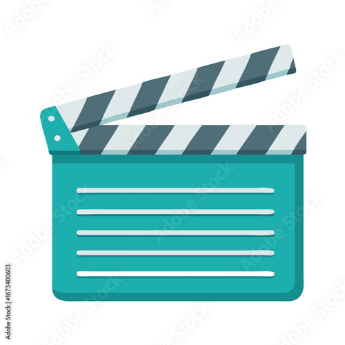 movie clapper board vector