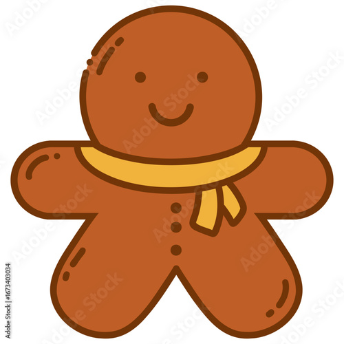 gingerbread man vector illustration