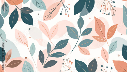Abstract Floral Eco Pattern