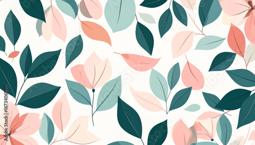 Abstract Floral Eco Pattern