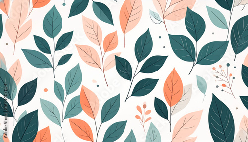 Abstract Floral Eco Pattern