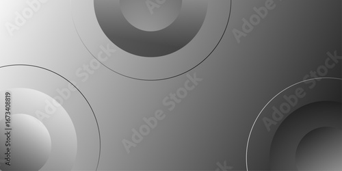 Modern background with gradient color and artistic dynamic abstract simple design. Abstract black background with round shape and scratches effect. Abstract circles overlap, creating vibrant gradient