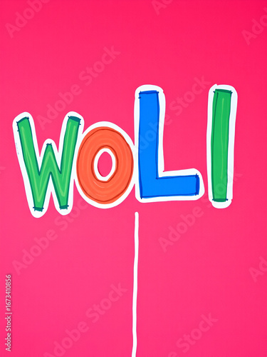 opposite colorful word