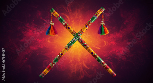 Dandiya sticks for Navratri festival