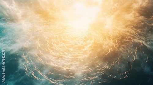 Radiant center of a geothermal pool