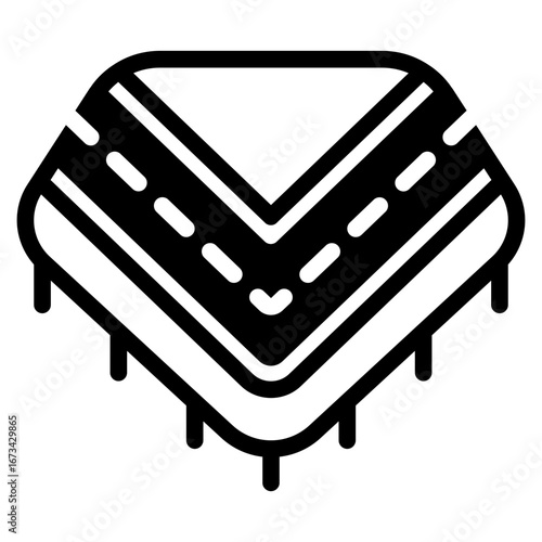 Traditional Shawl Design Illustration