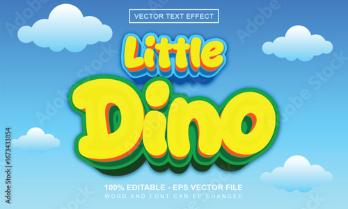 Little dino text effect