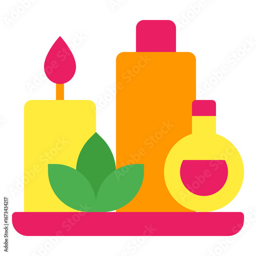 Spa Vector Icon for Natural Wellness