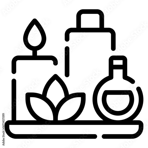 Spa Vector Icon for Natural Wellness