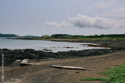 Sagae beach at Jeju Island in summer.