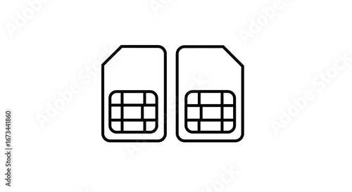 Two modern SIM cards side-by-side, representing connectivity and mobile technology options