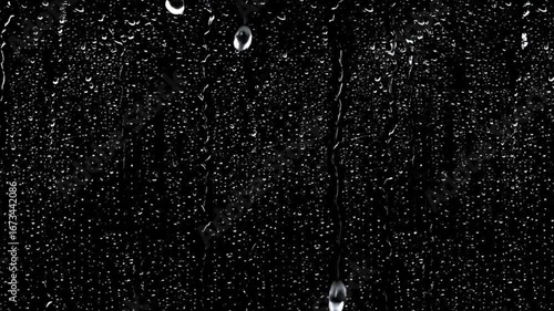 water drops on black background