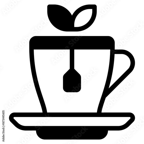 Green Tea Natural Wellness Icon