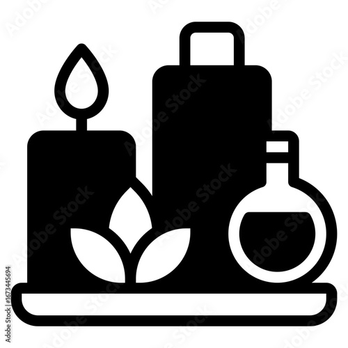 Spa Vector Icon for Natural Wellness