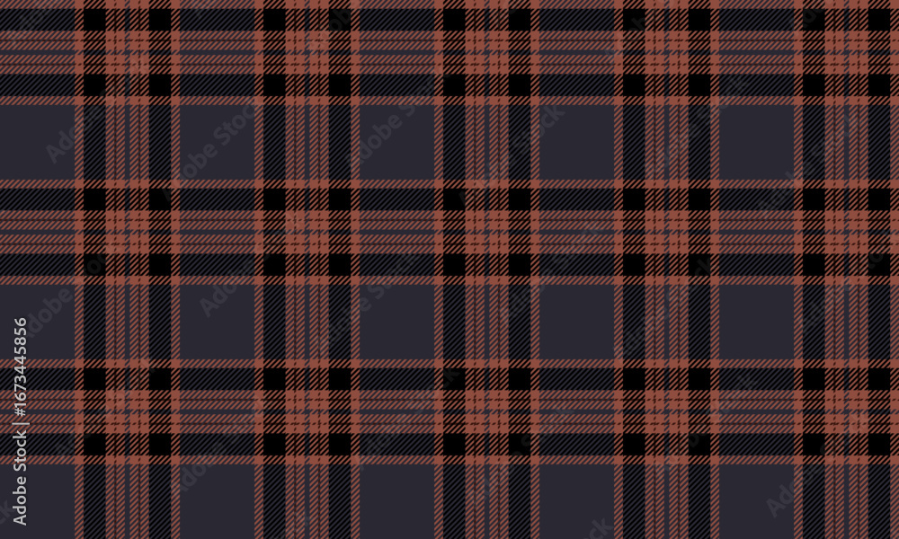 Obraz premium Seamless plaid pattern, blue and orange, gives a classic and bright feel, suitable for designing clothes, skirts, pants, shirts, adding contemporary charm to every stylish look.