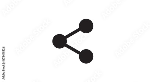 Share icon representing connection and communication, perfect for social media and marketing concepts