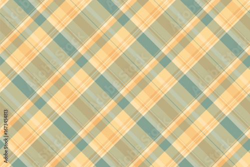 Classic plaid pattern in soft, muted colors of gold, green and tan. Ideal for backgrounds, textiles, or adding a touch of rustic charm to any project.