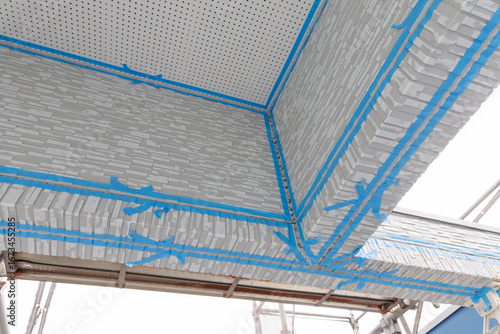 シール工事のマスキング