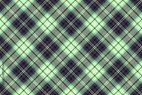 Classic tartan pattern in soft green and deep purple. Versatile for backgrounds, textiles, designs. Adds a touch of tradition and elegance to any project.