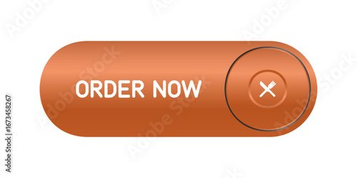 CTA button with text: Order now and cutlery icon.