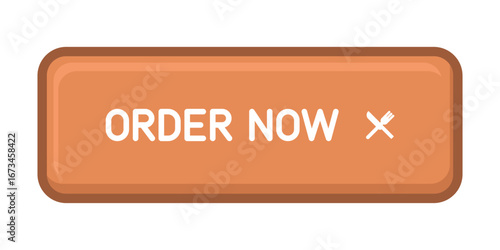 CTA button with text: Order now and cutlery icon.