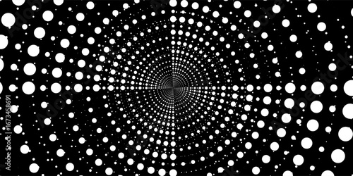 Halftone circular dotted frames set. Circle dots texture isolated modern simple art white