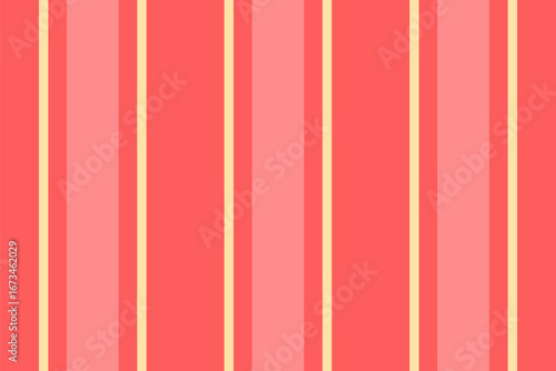 Horizontal textile texture vertical, veil pattern lines fabric. Tultural seamless background vector stripe in red and navajo white colors.