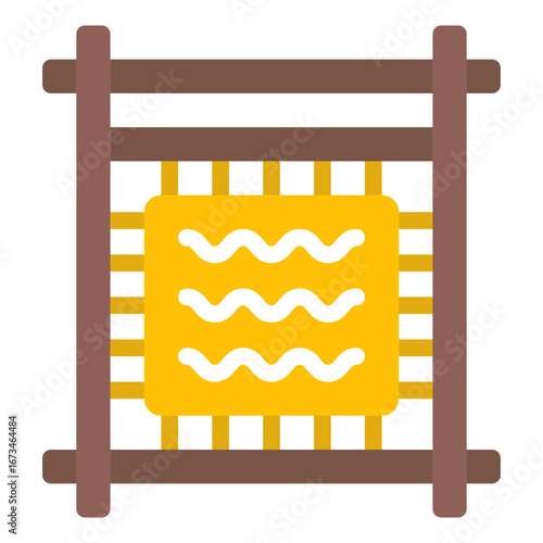 Traditional Weaving Pattern Illustration