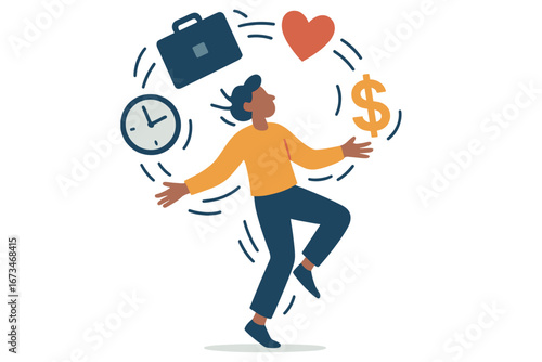Balancing life with work, love, and time management in modern life