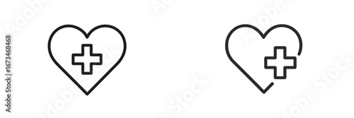 Health icons representing care and wellness in vector format