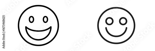 Happy face vector illustration for cheerful designs and projects