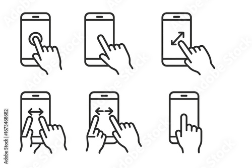 User gestures for touch screen interaction in modern technology