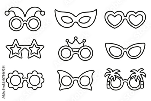 Fun and playful sunglasses collection for parties and events