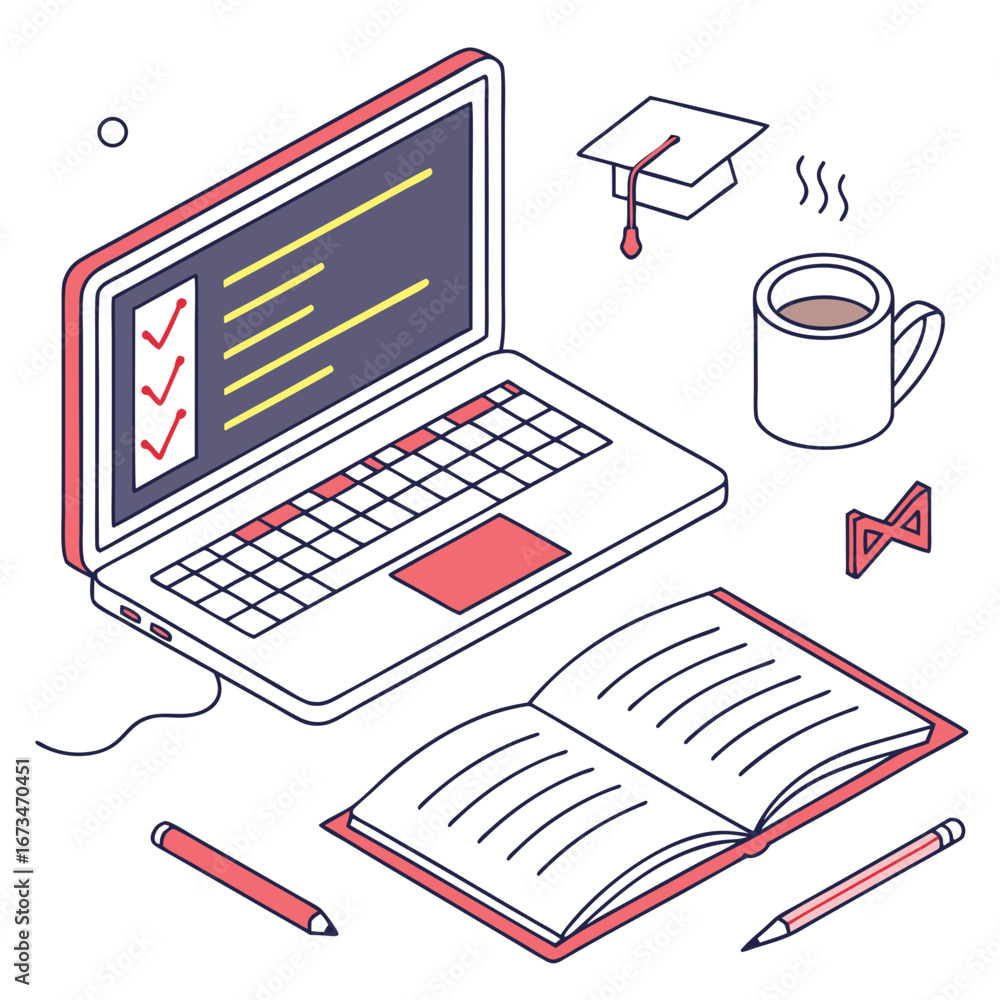 Obraz premium notebook with pen and glasses