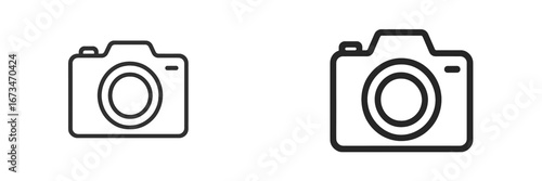 Two simplistic vector cameras designed for modern projects