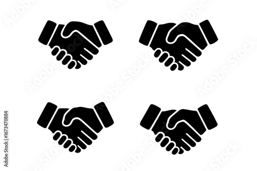 Handshake symbols representing partnership and agreement dynamics
