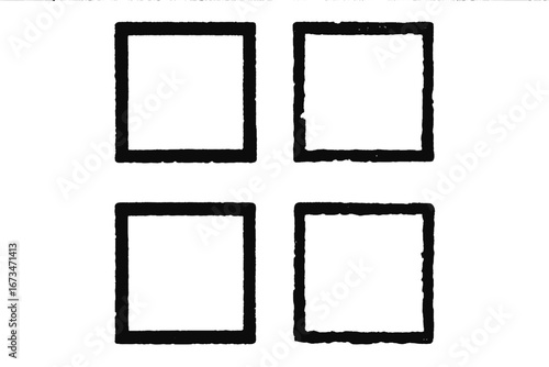 Wallpaper Mural Black outline squares in a grid pattern for design projects Torontodigital.ca