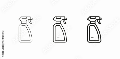 cleaning spray bottle icon sign vector