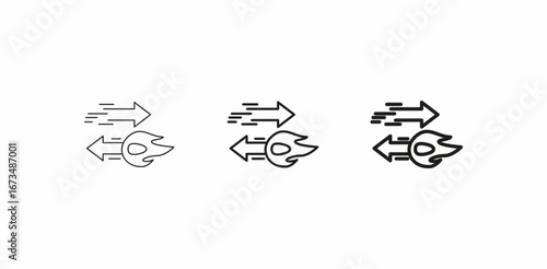data transfer speed icon sign vector
