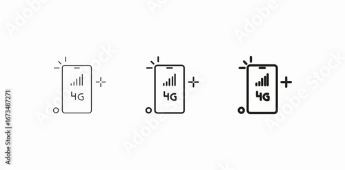 phone data connection icon sign vector