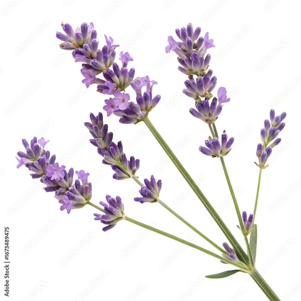 Fototapeta premium Purple flower with a green stem