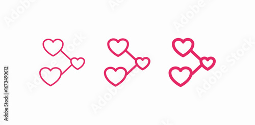 share love connection icon sign vector