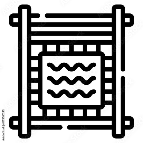 Traditional Weaving Pattern Illustration