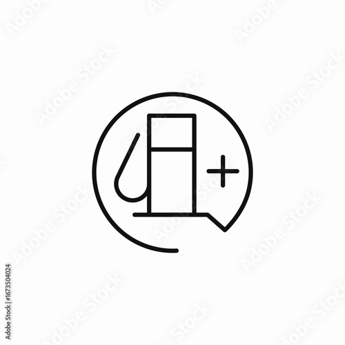 gas station icon sign vector