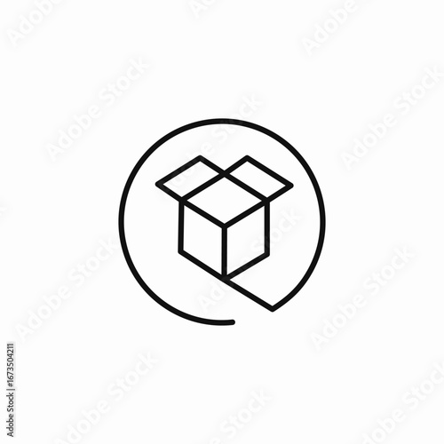 open box  icon sign vector