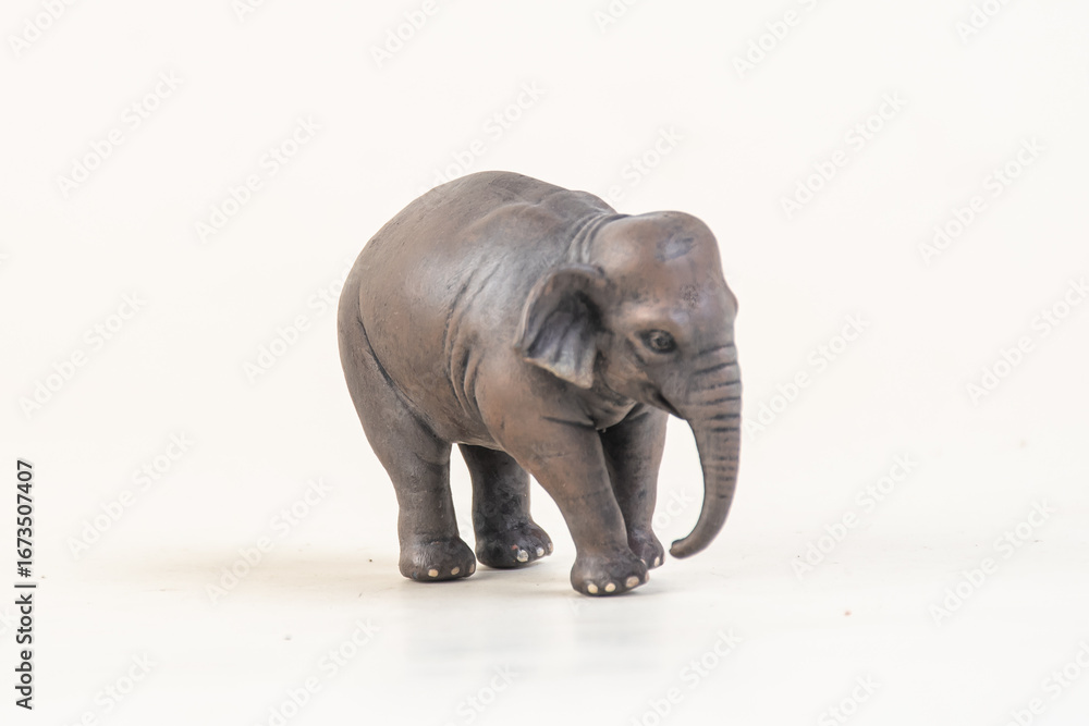 Naklejka premium asian elephant on isolated background