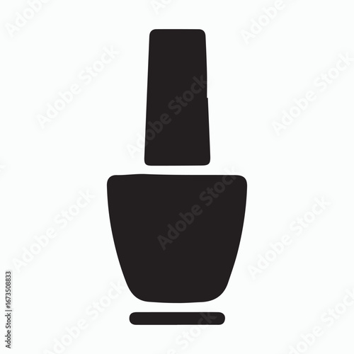 Nail Polish Solid Icon Beauty Product Symbol