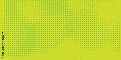 Dots halftone yellow green color pattern gradient texture background.  comics with summer best seller