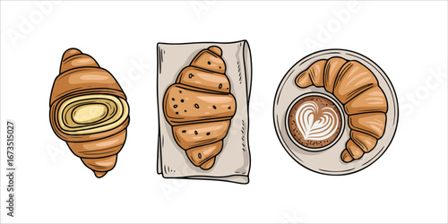 Big vector set of healthy food ingredients. Hand drawn sketches. Isolated objects